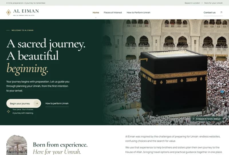 Al Eiman website preview