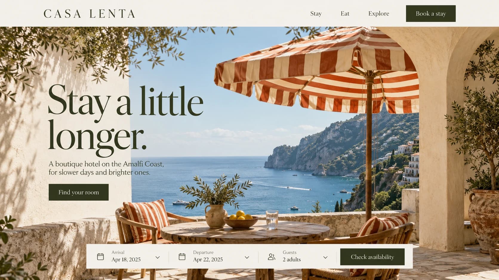 Casa Lenta website preview