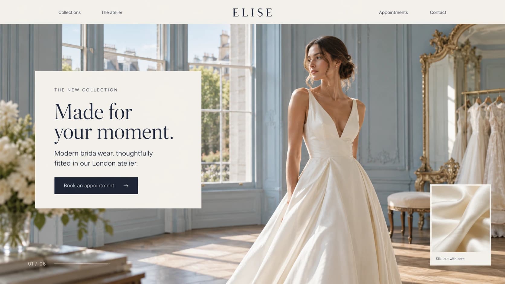 Elise website preview