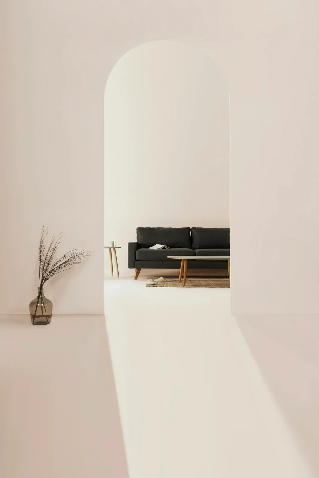 Black and brown leather padded tub sofa