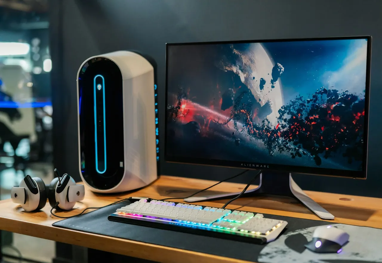 Black flat screen computer monitor beside white computer keyboard