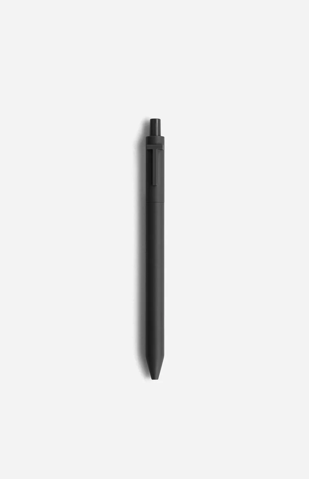Black pen on white background